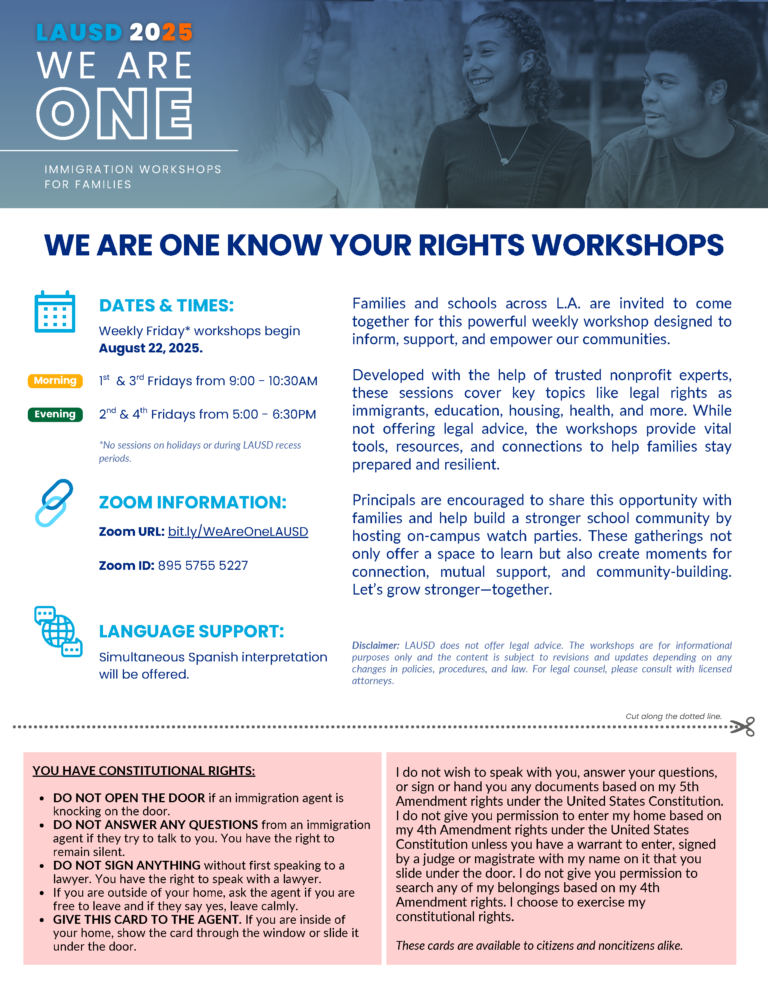 2025-2026_LAUSD-Know Your Rights_Workshops